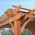 Beaumont 14 x 12 Cedar Wood Pergola with PowerPort (3 Sockets, 3 USB) - Image 5