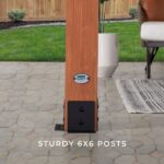 Beaumont 14 x 12 Cedar Wood Pergola with PowerPort (3 Sockets, 3 USB) - Image 9