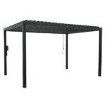 Somerville 14 ft x 10 ft Pergola in Barnwood Stain With PowerPort - Image 3