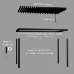 Sarasota 14 ft x 10 ft Steel Louvered Pergola With Integrated Drainage - Image 2