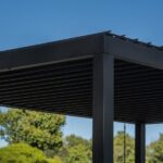 Sarasota 14 ft x 10 ft Steel Louvered Pergola With Integrated Drainage - Image 6