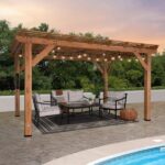 Delray 14 x 10 ft Pergola with PowerPort Outdoor Shade Structure