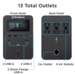 Westinghouse iGen1000S Portable Power Station, 1200W Peak, 592Wh Battery, Pure Sine Wave - Image 5