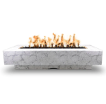 The Outdoor Plus 84 in Del Mar Concrete Gas Fire Pit Table with 65,000 BTU Burner - Image 2