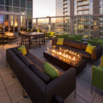 The Outdoor Plus 84 in Del Mar Concrete Gas Fire Pit Table with 65,000 BTU Burner - Image 3