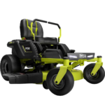 RYOBI 48V Electric Zero-Turn Riding Mower, 42-Inch Steel Deck, 75 Ah Battery, Brushless Motors
