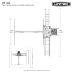 Lifetime Climb & Slide Multi-Activity Playset with 8 ft Slide, Swings, Climbing Wall & Tower - Image 5