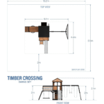Backyard Discovery Timber Crossing Cedar Swing Set With Clubhouse, Slide and Disc Swing - Image 3