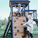 Backyard Discovery Timber Crossing Cedar Swing Set With Clubhouse, Slide and Disc Swing - Image 4