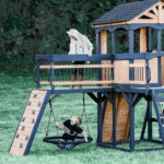 Backyard Discovery Timber Crossing Cedar Swing Set With Clubhouse, Slide and Disc Swing - Image 7