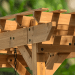 Backyard Discovery Callahan Cedar Wood Pergola Swing Bench, 2-Person, 600 lb Capacity - Image 6