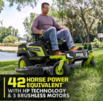 RYOBI 80V HP Brushless 54 in Cordless Electric Zero-Turn Ride-On Mower with Mulch Kit - Image 6