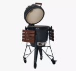 The Bastard Urban Medium Ceramic Kamado Charcoal Barbecue in Matt Black - Image 4