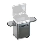 ENO Enosign 65 Stainless Steel Plancha Cart with Sliding Side Shelves and Gas Storage