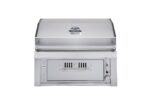 Sunstone Emerald 30-Inch Gas, Charcoal and Wood Hybrid Grill, Single Zone, 304 Stainless Steel